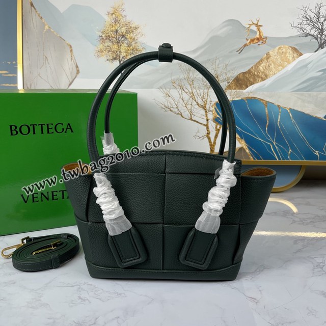 Bottega veneta高端女包 KF008 寶緹嘉荔枝紋松石綠arco29 BV經典款mini手拎肩背包  gxz1220